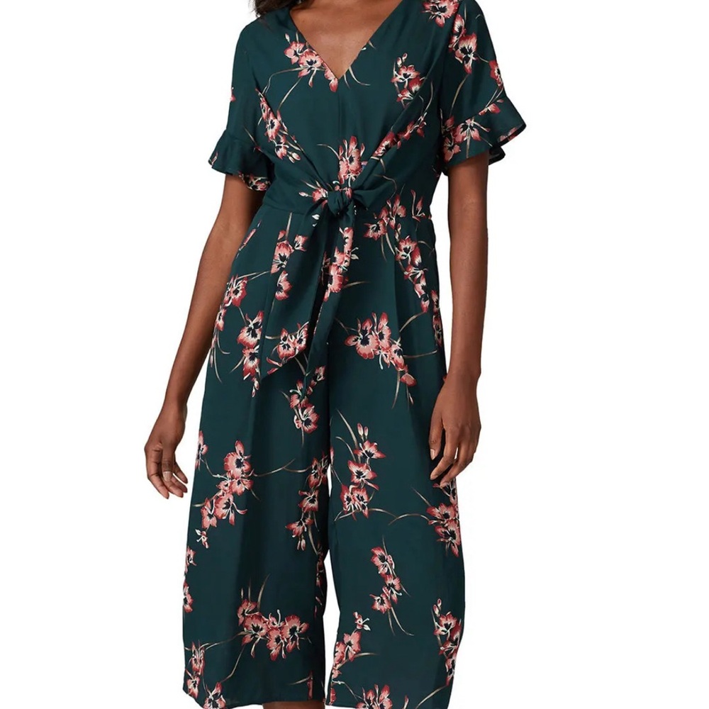 Louna Floral Green Jumpsuit S